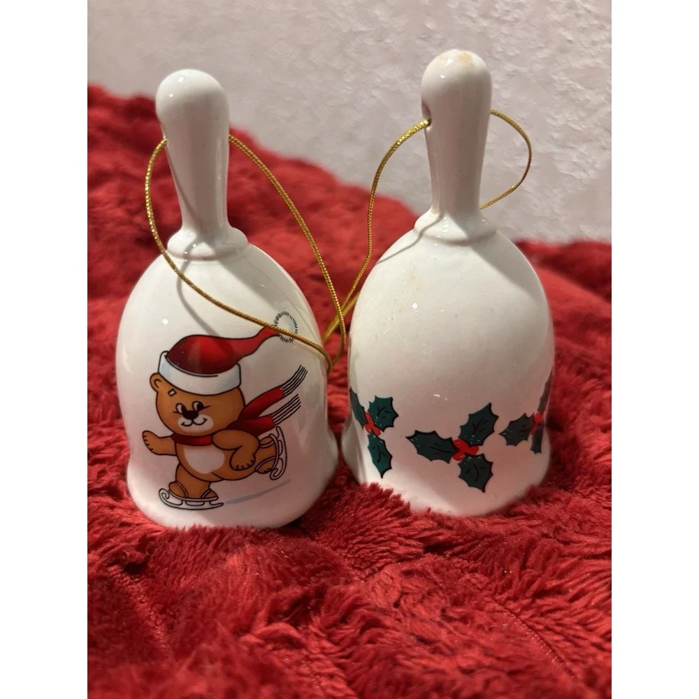 I Can Hear The Bells Lot Of 3 Musical Bell 2AA Works Manual Bells Bear & Holly